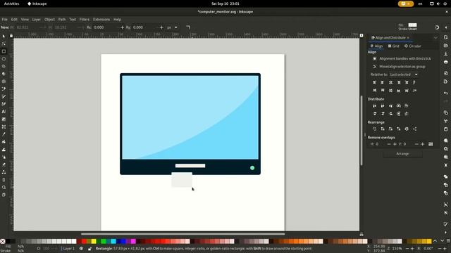 Inkscape Beginner Tutorial - Draw a Computer Monitor in Inkscape under 10 minutes 2023 смотреть онлайн