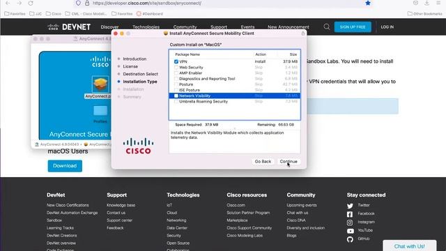 1 DevNet Instructions - Installing AnyConnect смотреть онлайн