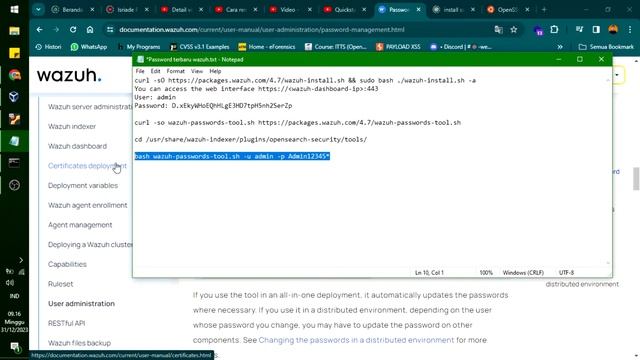 New Tutorial Change Username and Password in Wazuh Server смотреть онлайн