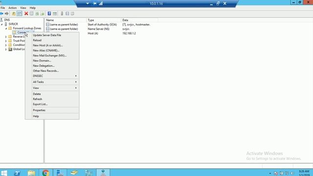 Setup dns in Windows Server 2012 R2 смотреть онлайн