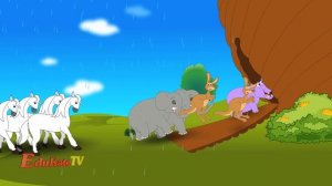 The animals went in two nursery rhyme with lyrics