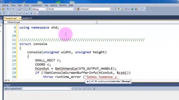 graphics.h en C++ de Visual Studio 2010