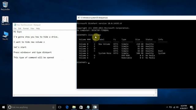 Windows 10 main drive kaise hide krte hain(aashan way) TS by mohit How to Hide drive in windows 1 смотреть онлайн