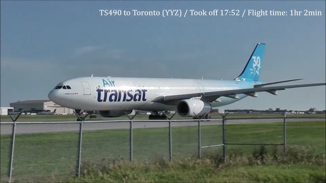 C-GKTS / Air Transat (30 Years Livery) / A330-342 ~ Landing, Close Up Taxi and Takeoff from YUL смотреть онлайн