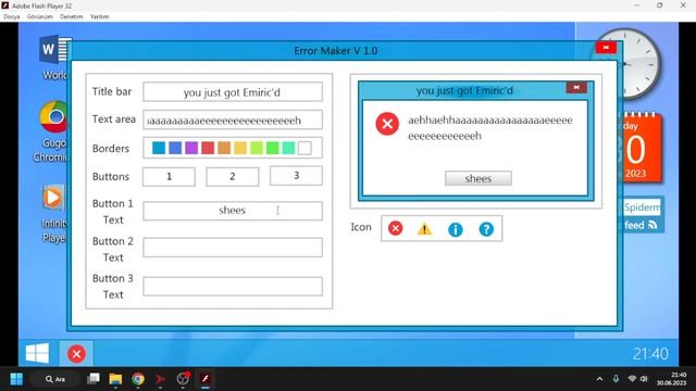 Windows Infinity (Adobe Flash OS Game) смотреть онлайн