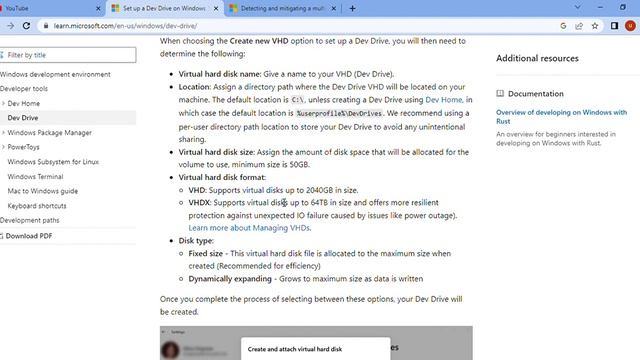 Set up a Dev Drive on Windows 11 Microsoft Learn смотреть онлайн