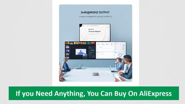 Intel Celeron N100 Chatreey T8 Plus Mini PC SSD Windows 11 Computer Dual LAN Three HDMI смотреть онлайн