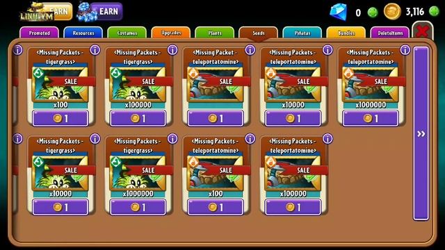 Pvz 2 LinhYM | Shop 1 Coin ( Free Shop ) - Plants Tiger Grass vs Teleportato Mine in Version 9.4.1 смотреть онлайн