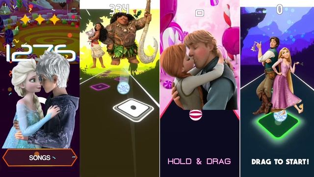 elsa couple - Moana couple - anna couple - Rapunzel couple ios android gameplay edit смотреть онлайн