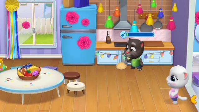 My talking Tom and Friends- with ANGELA (Eeating before taking a Nap) #mytalkingtom смотреть онлайн