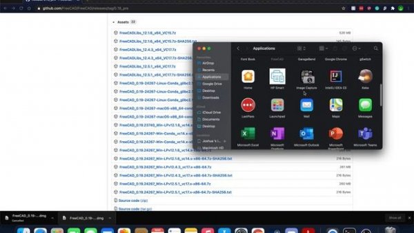 FreeCAD Pre-Release Install Mac OS