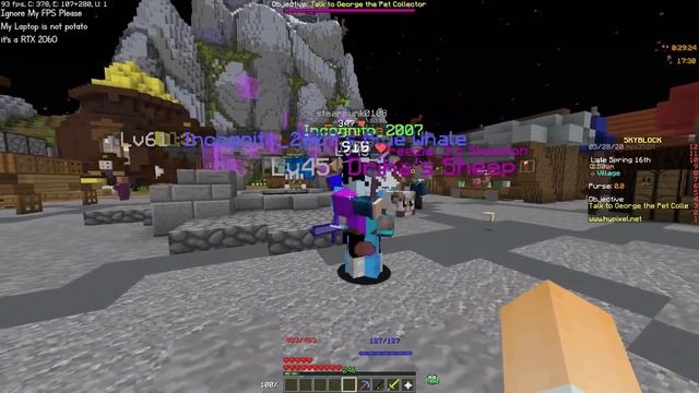 Another Hypixel Skyblock Player AUTO CLICKER [CAUGHT ON CAMERA] | ChokunPlayZ-Skyblock смотреть онлайн