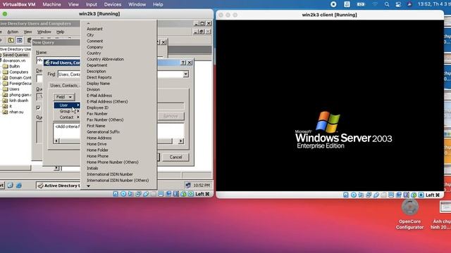 Windows Server 2003: Cấu Hình IP, DNS, DHCP, Tạo Tạo User OC Group, Ánh Xạ Script ổ đĩa смотреть онлайн
