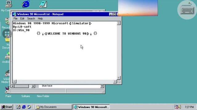 Today I will play windows 98 simulator смотреть онлайн