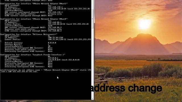 cmd to ip address change смотреть онлайн