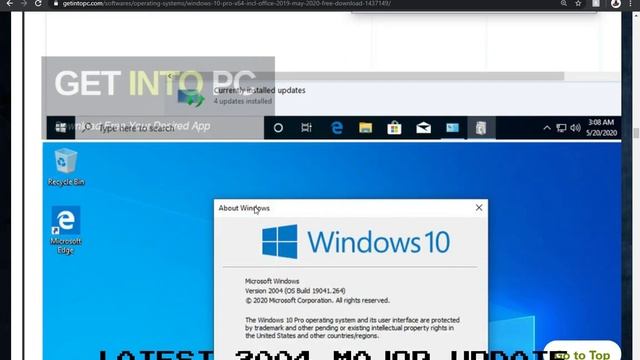Windows 10 latest update ll How to get free windows 10 (2004) latest free updated version MAY 2020 смотреть онлайн
