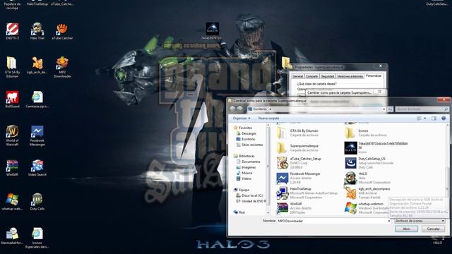Como cambiar un icono Windows 7/XP смотреть онлайн