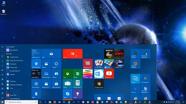 Microsoft Windows: Windows 10 Start Menu смотреть онлайн