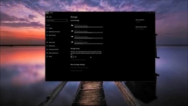 Storage Sense смотреть онлайн