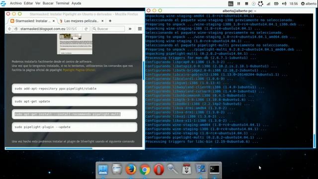 Instalar Pipelight en Ubuntu (Silverlight para ver Yomvi) смотреть онлайн