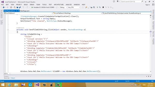 Microsoft DevCamps 1 - Make it live with Live Tiles (Demo 1) - Tanvir Sourov смотреть онлайн