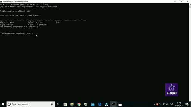 Who To Change PC Password Without Old Password With #CMD😎😎 смотреть онлайн