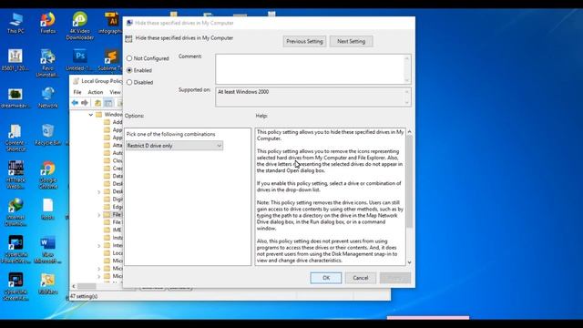 Hide DVD drive or HDD drive in windows 10 смотреть онлайн