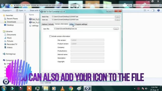 TURN BATCH(.bat) FILE TO AN APPLICATION(.exe) USING A SIMPLE CONVERTER... смотреть онлайн