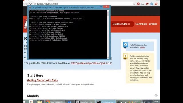 Ruby on Rails on Windows 8 смотреть онлайн
