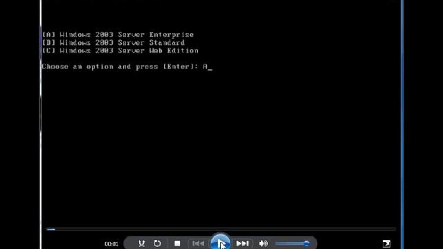 M1 Install Server 2003 Enterprise смотреть онлайн