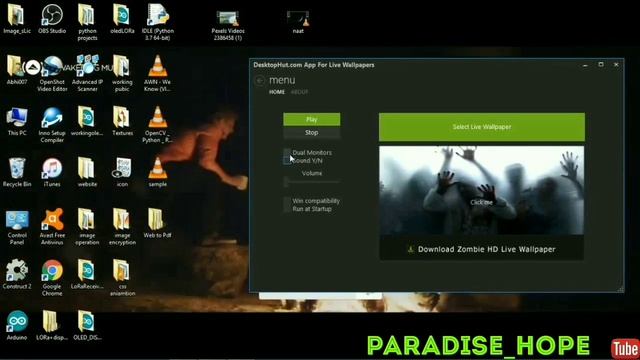 #live#screensaver#window#How to play or make video (with sound) as background wallpaper in windows смотреть онлайн