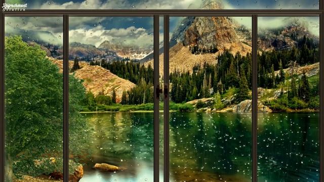 🌧️ Tropical Storm Window with Rain SoundsㅣRain for Sleep, Study and Relaxation смотреть онлайн