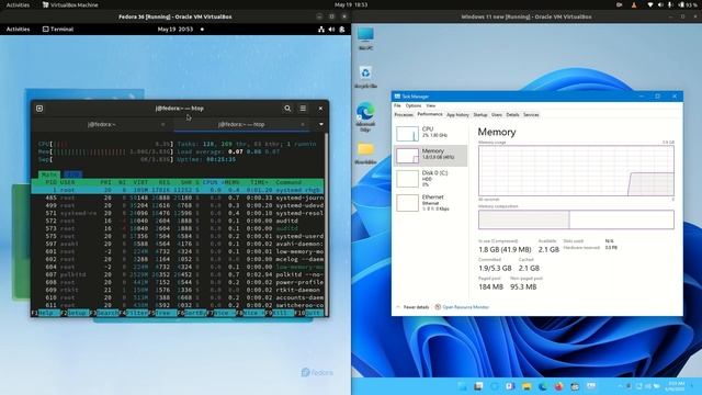 Fedora 36 vs Windows 11: RAM & CPU Usage Comparisons смотреть онлайн