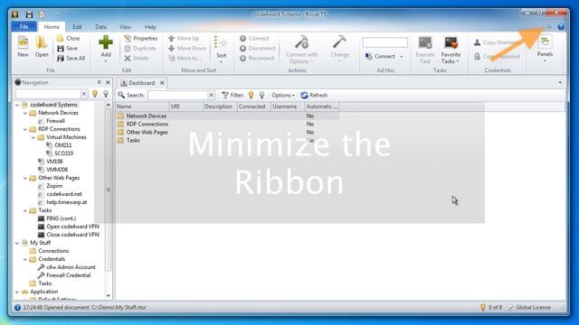 Royal TS V2 Screencast - Exploring the User Interface смотреть онлайн
