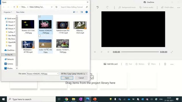 How to Import Images and videos in Project Library in Windows 10 Video Editor смотреть онлайн
