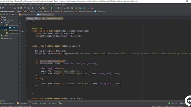 25 Messenger ile Interprocess Iletisim Bölüm 2 | Android Service смотреть онлайн