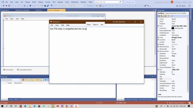Mini Notepad App Using C# || Windows Form Application || And Local Database. смотреть онлайн