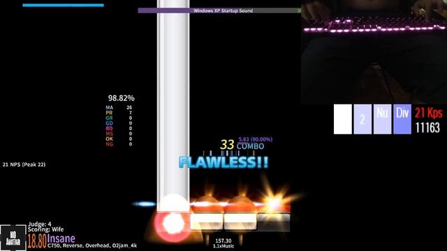 Stepmania - Windows XP Startup Sound [Lv.19] - 1.1x 98,82% AA (FC) [J4] смотреть онлайн