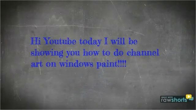 How to make a channel Art in 'windows Paint'(2013) HD смотреть онлайн