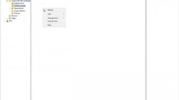 DHCP configuration On Hyper V
