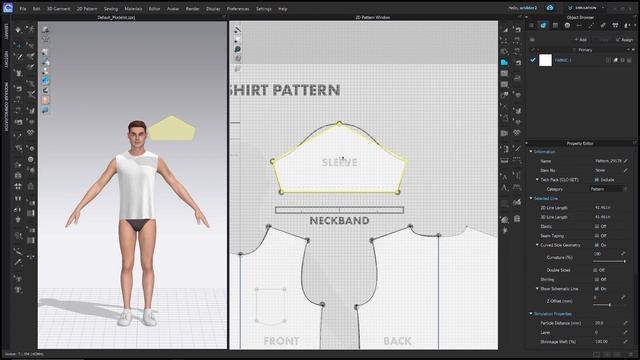 Pattern Tracing | Basic T-Shirt Tutorial - Introduction to CLO3D for Theatre Artists смотреть онлайн