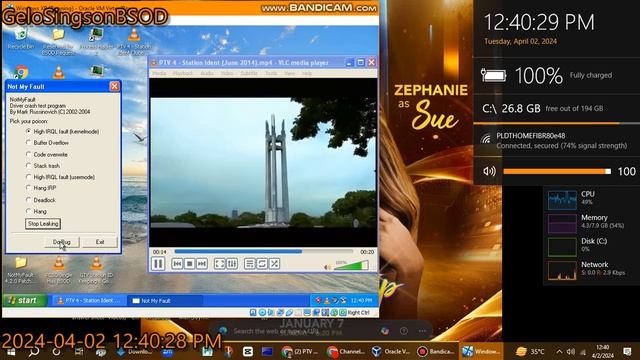 PTV 4 Station ID 2014 has BSOD VM (Windows XP) смотреть онлайн