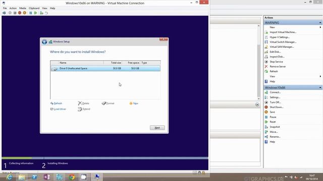 Installing Windows 10 Technical Preview on Hyper V смотреть онлайн