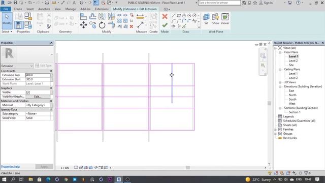 Public Seating Design | In Revit смотреть онлайн