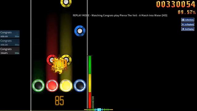 Osu! Mania - Pierce The Veil - A Match Into Water смотреть онлайн