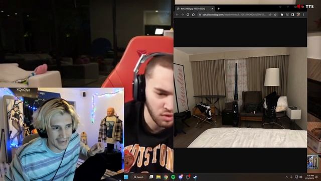 XQC barricades window so he doesn't jump out in his sleep смотреть онлайн