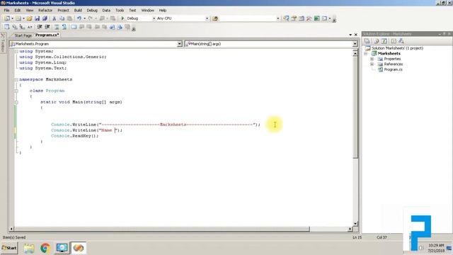 How to Create Marksheets on Visual Studio Using Console Applications Faaizpro 2018 смотреть онлайн