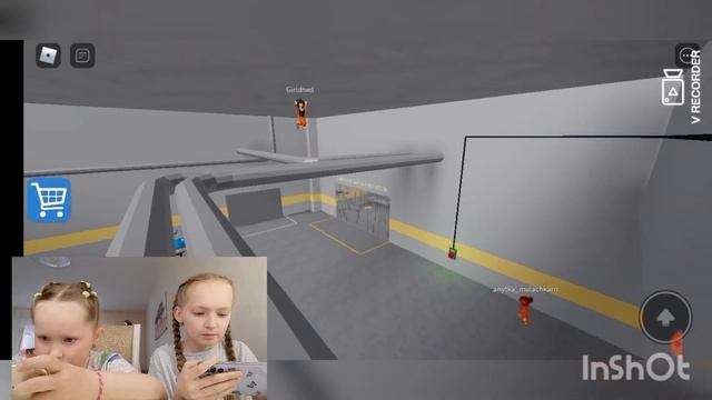 Играем в роблокс с сестрой!! смотреть онлайн
