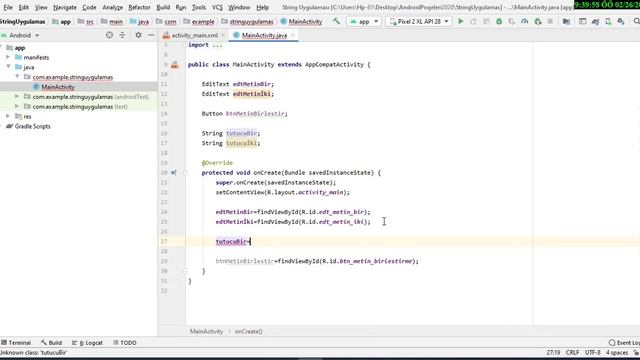 Android Studio Dersleri 2020 Ders 6: String Değişken смотреть онлайн