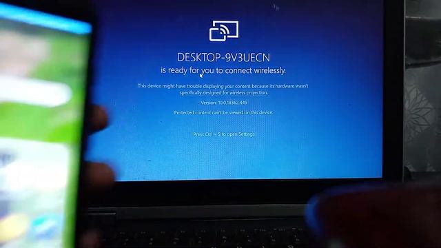 SCREEN MIRRORING REDMI PHONE TO WINDOWS 10